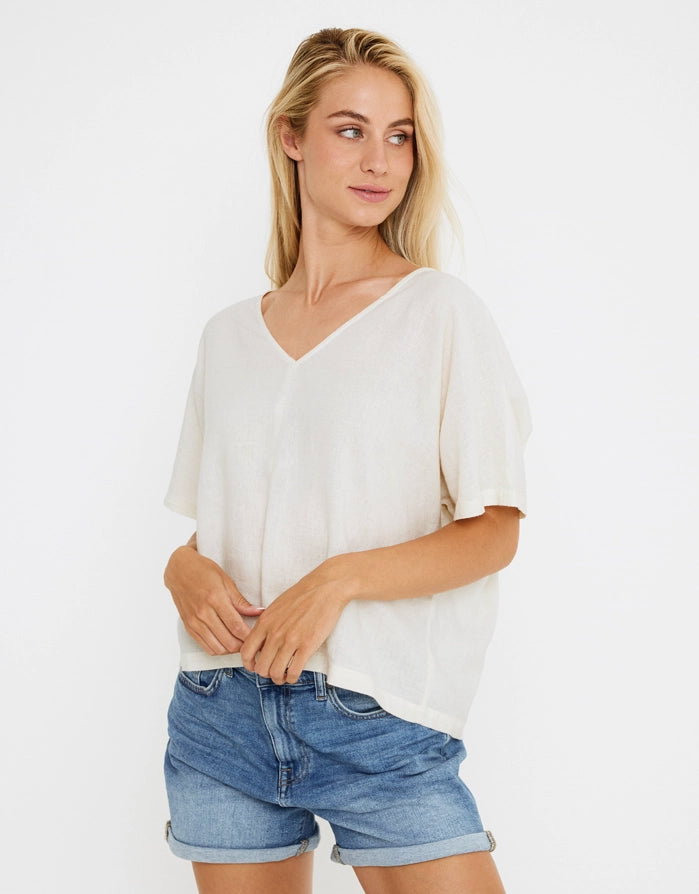 koala bay Blusa Manga Corta Lino - Casilda Los más vendidos