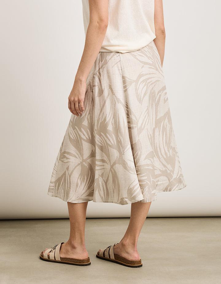 koala bay Falda Midi Beige - Trofe Ventas relámpago
