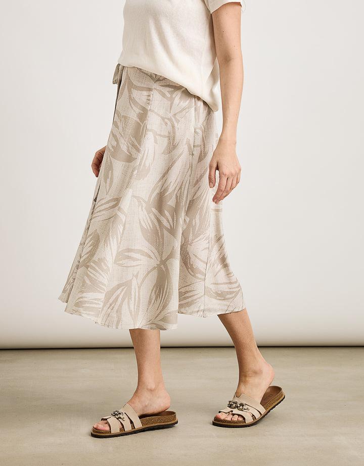koala bay Falda Midi Beige - Trofe Ventas relámpago
