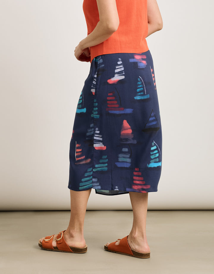 koala bay Falda Midi Azul - Viden Tienda