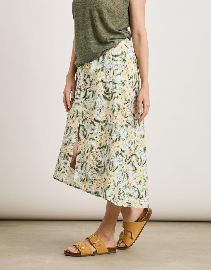 koala bay Falda Midi Amarillo - Ilche Tienda