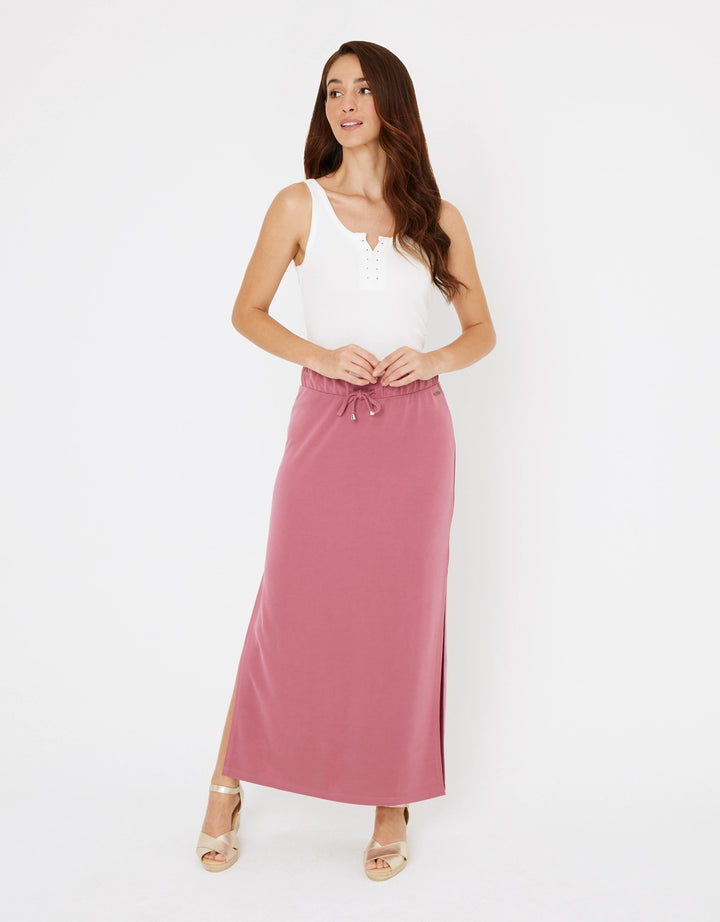 koala bay Falda Midi Rosa - Claudina