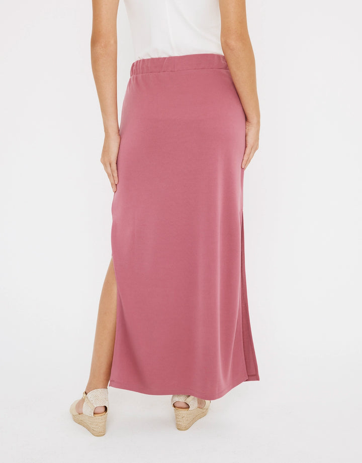 koala bay Falda Midi Rosa - Claudina Mejor oferta