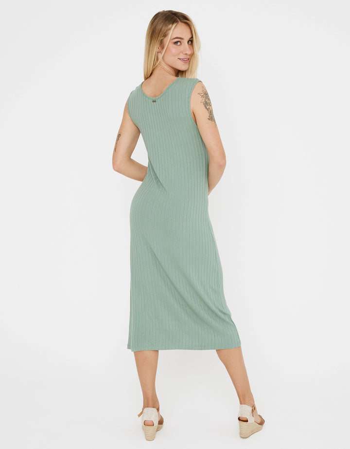 koala bay Vestido Midi Largo Cuello Redondo - Desita Superdescuento