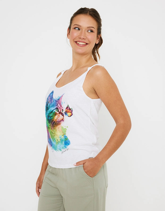 koala bay Camiseta Tirantes Gato - Demora Oferta especial