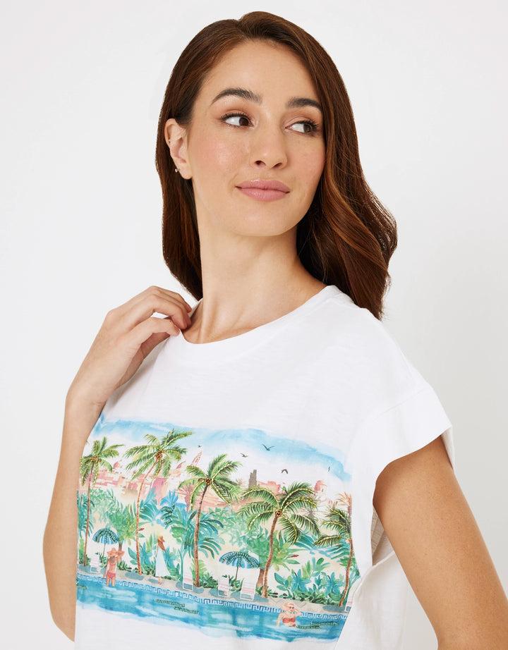 koala bay Camiseta Manga Corta Blanco - Naliaca Últimos 2 días
