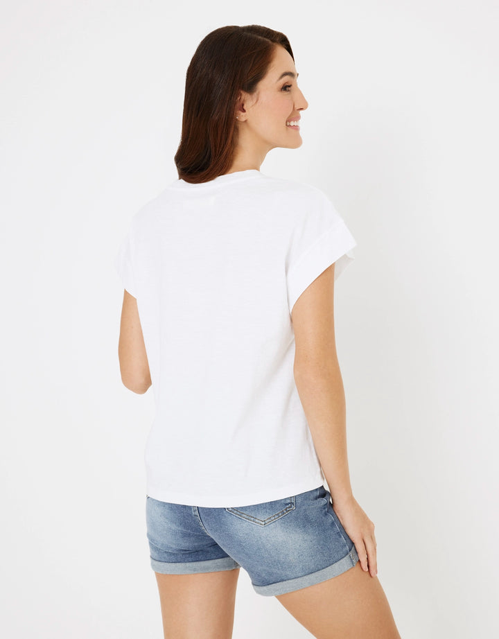 koala bay Camiseta Manga Corta Blanco - Naliaca Últimos 2 días