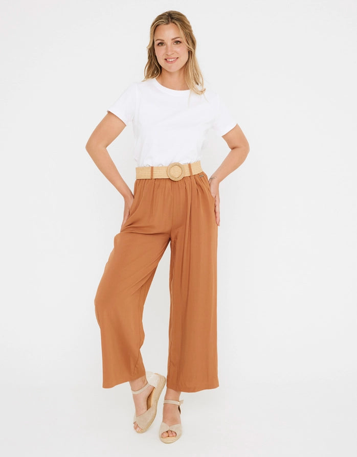 koala bay Pantalón Largo con Cinturón - Terdam Precio ultrabajo