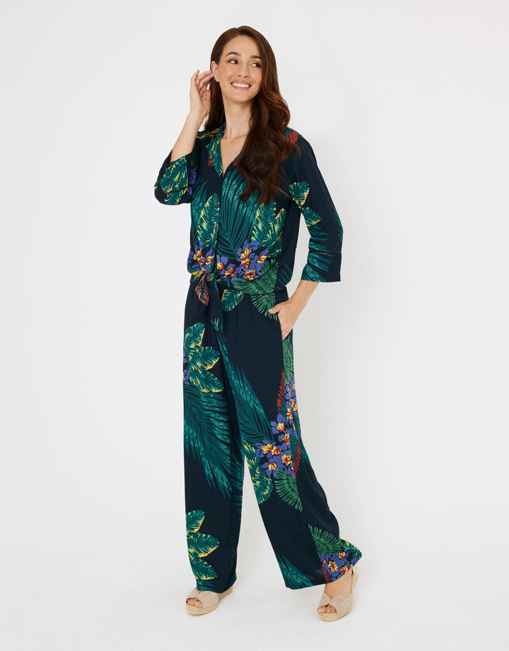 koala bay Pantalón Largo Fluido Botón - Conwy Outlet online