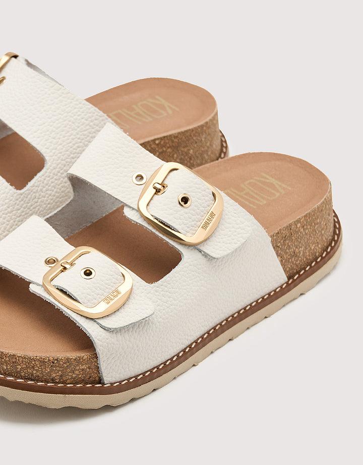 koala bay Sandalia Bio con Cuña Blanco - Sintran Descuento por venta flash