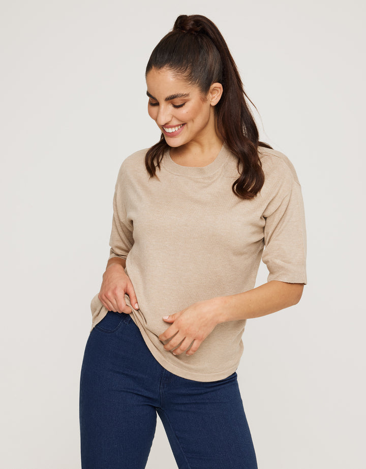 koala bay Jersey Manga Corta Beige - Krekla COMPRAR AHORA