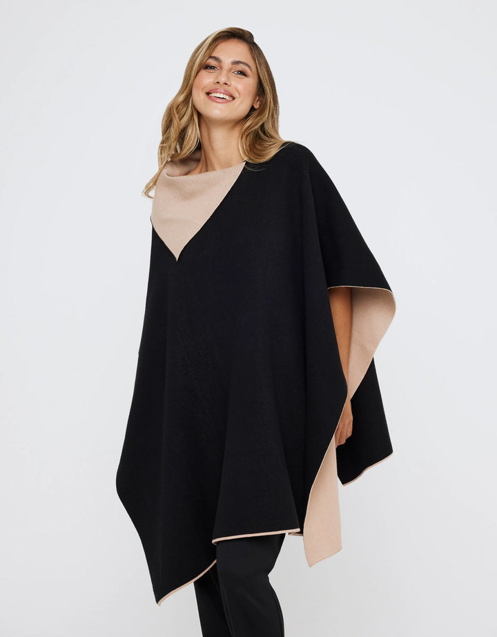 koala bay Poncho Abierto Beige - Samaris Envío internacional gratuito
