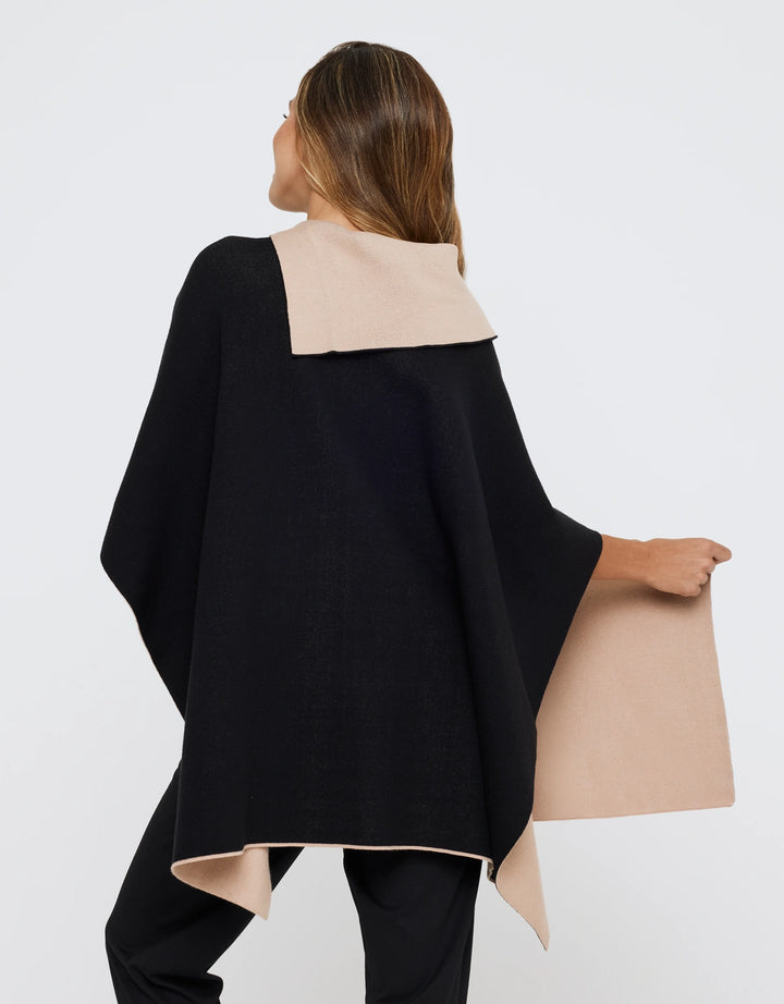 koala bay Poncho Abierto Beige - Samaris Envío internacional gratuito