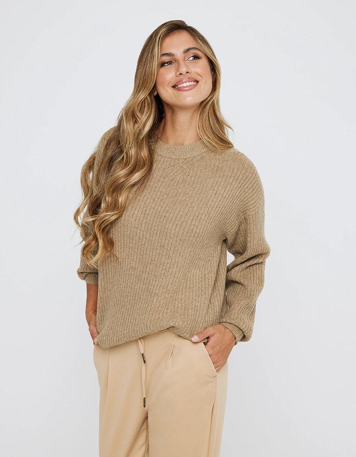 koala bay Jersey Manga Larga Básico Camel - Capibara Precios de Black Friday