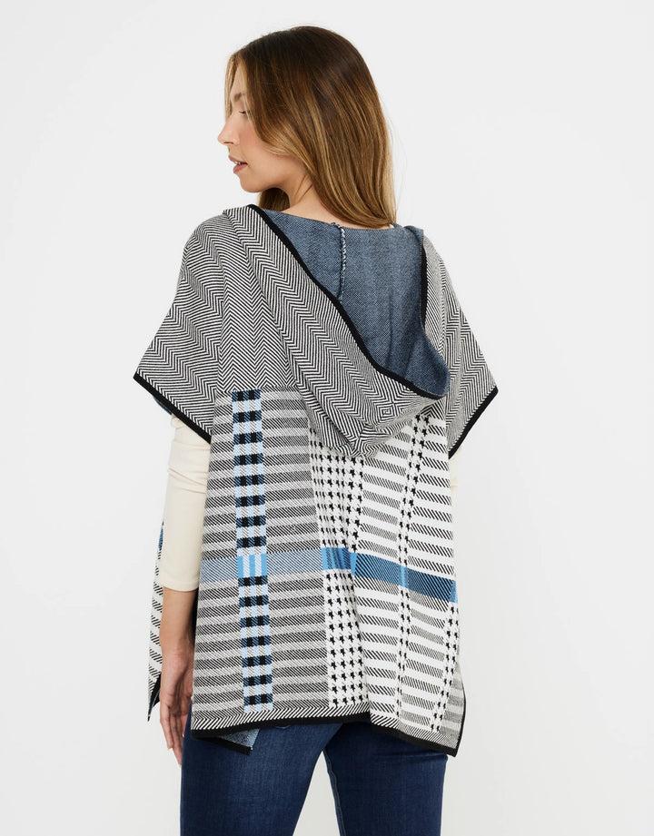 koala bay Poncho Cuadros con Capucha - Zalika 2025