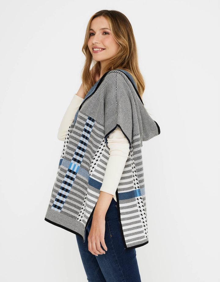 koala bay Poncho Cuadros con Capucha - Zalika 2025