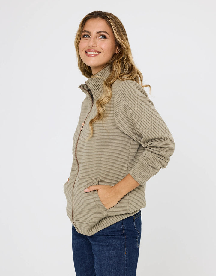 koala bay Chaqueta Cremallera Caqui - Tigia Ofertas