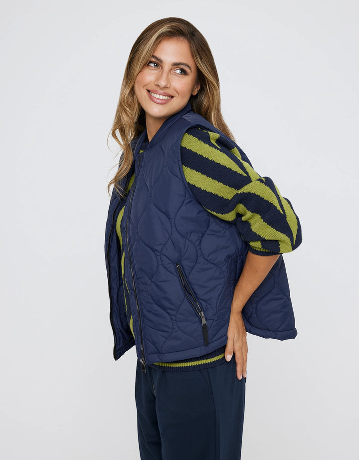koala bay Chaleco Azul Marino Acolchado - Jantersin En oferta