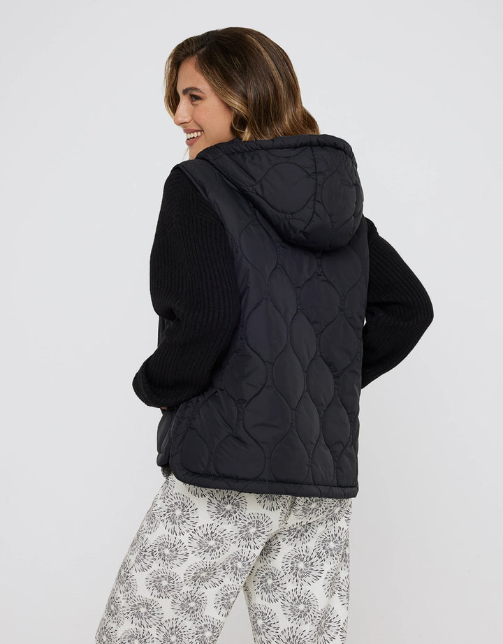 koala bay Chaleco Negro Acolchado - Janter Ventas relámpago