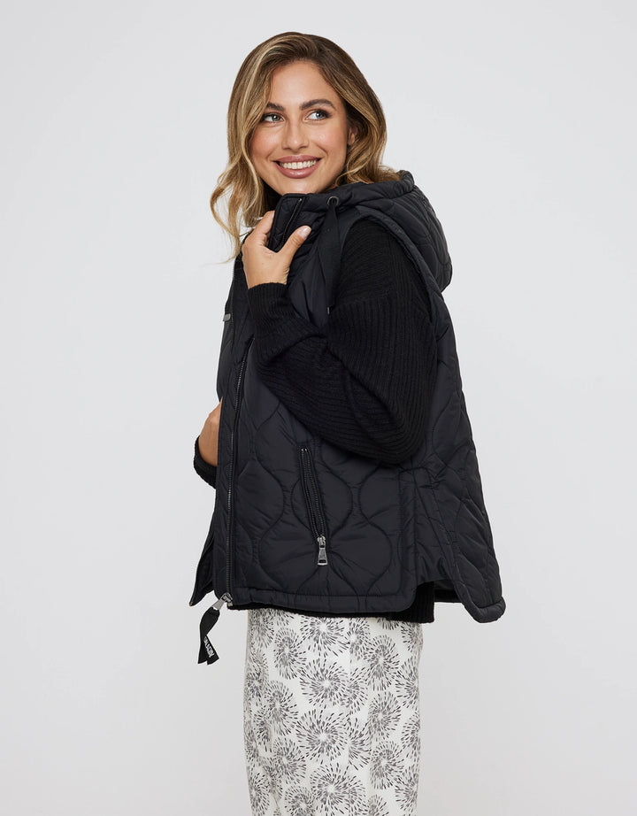 koala bay Chaleco Negro Acolchado - Janter Ventas relámpago