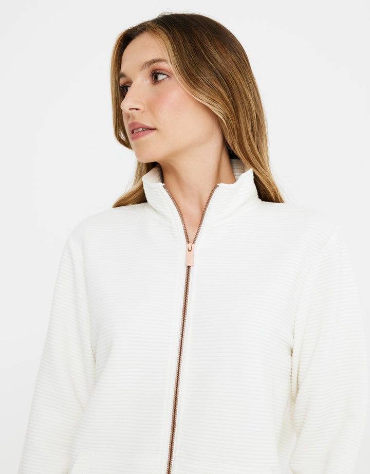 koala bay Chaqueta Cremallera Blanco - Tigia Descuento