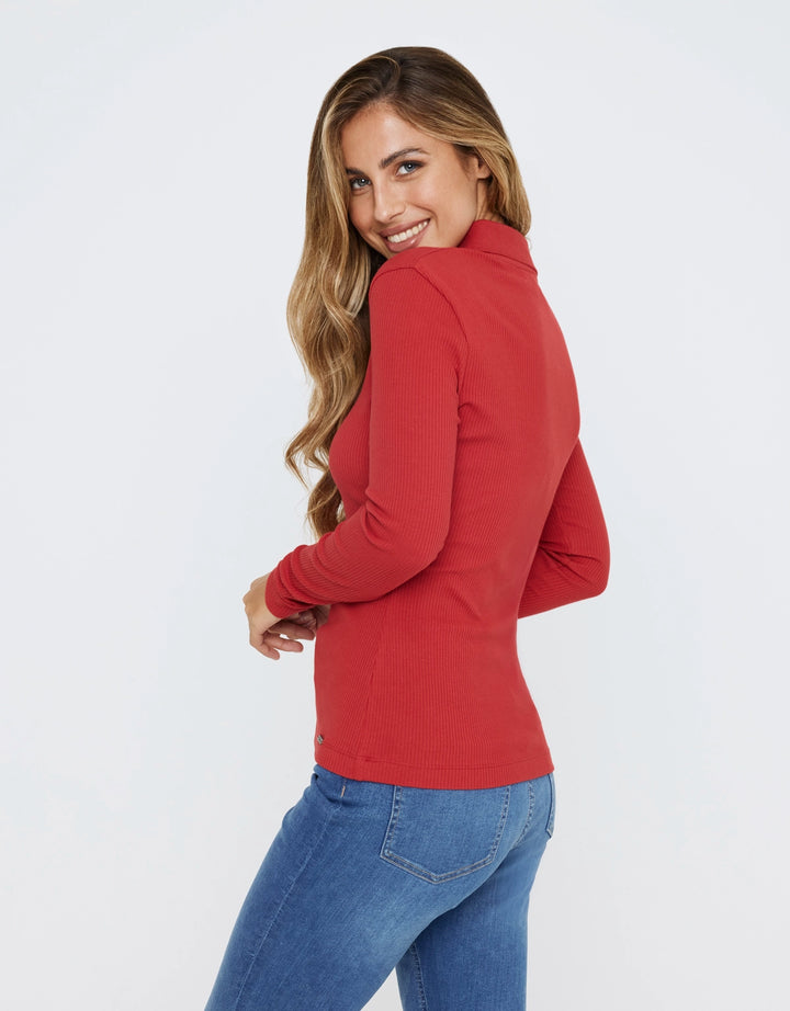koala bay Polo Manga Larga Rojo - Uicun Rebajas top