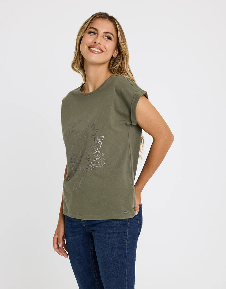 koala bay Camiseta Manga Corta Verde - Kalurta Solo hoy