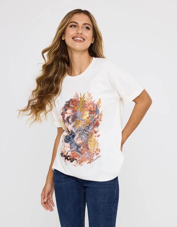koala bay Camiseta Manga Corta Estampado - Savagefe Liquidación