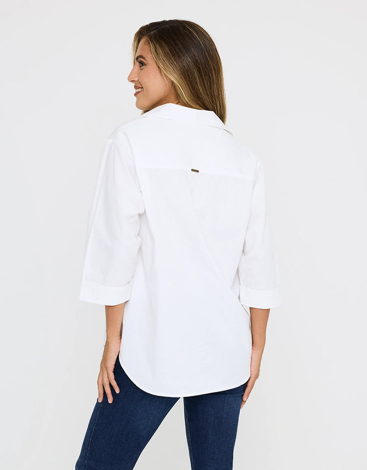 koala bay Camisa Oversize Blanco - Lospine Devoluciones gratuitas