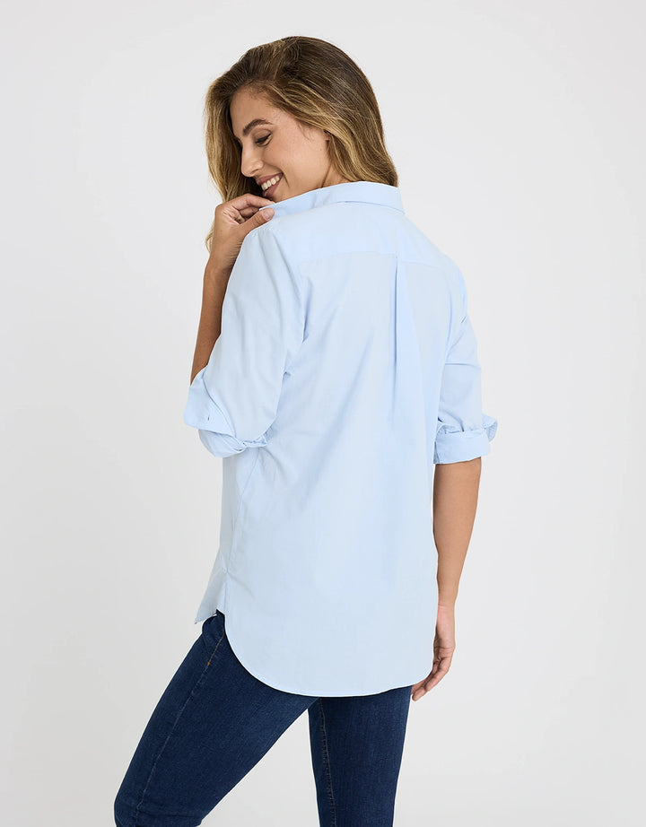 koala bay Camisa Manga Larga Azul - Ambre En línea