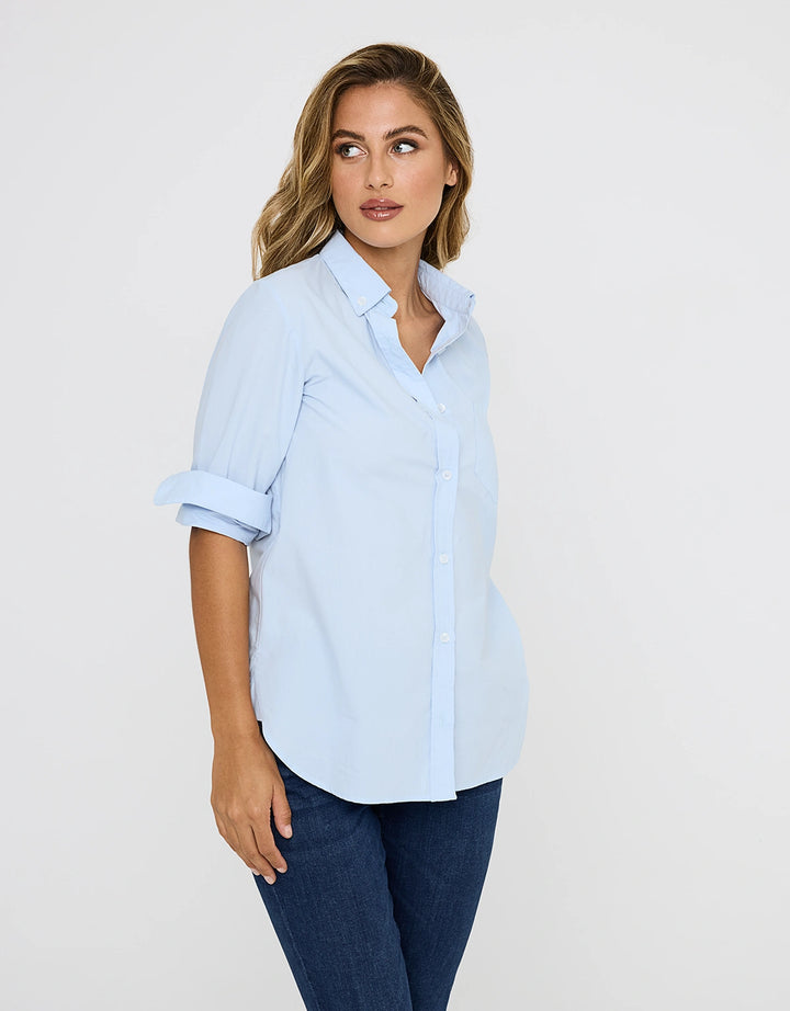 koala bay Camisa Manga Larga Azul - Ambre En línea