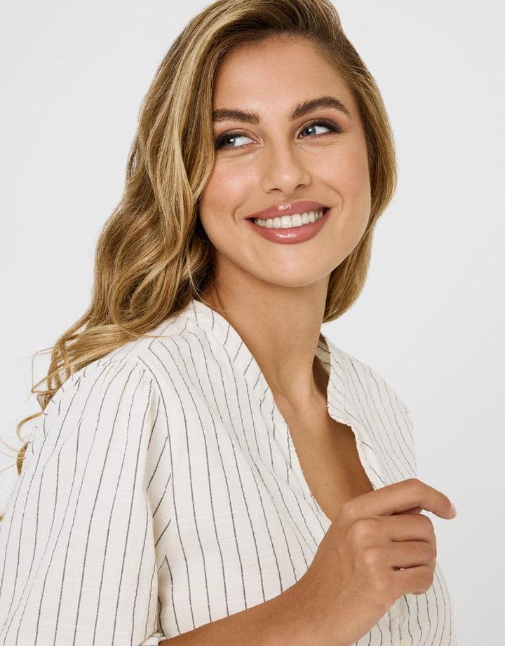 koala bay Camisa Manga Larga Rayas Off White - Tylus Rebajas