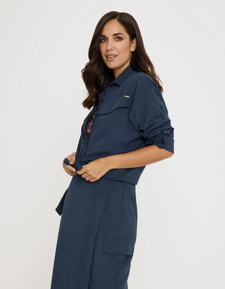 koala bay Camisa Manga Larga Azul Oscuro - Presti Ofertas