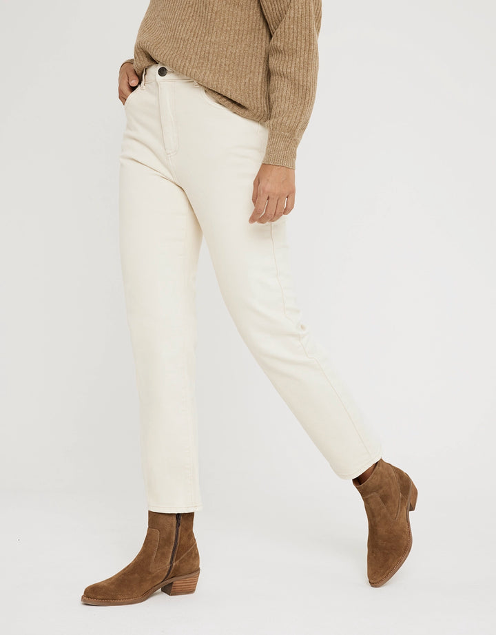 koala bay Pantalón Denim Blanco - Brady Rebajas de fábrica