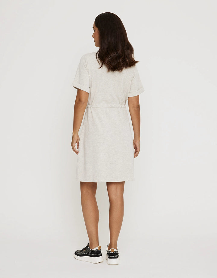 koala bay Vestido Corto Gris - Rissen Mejor oferta