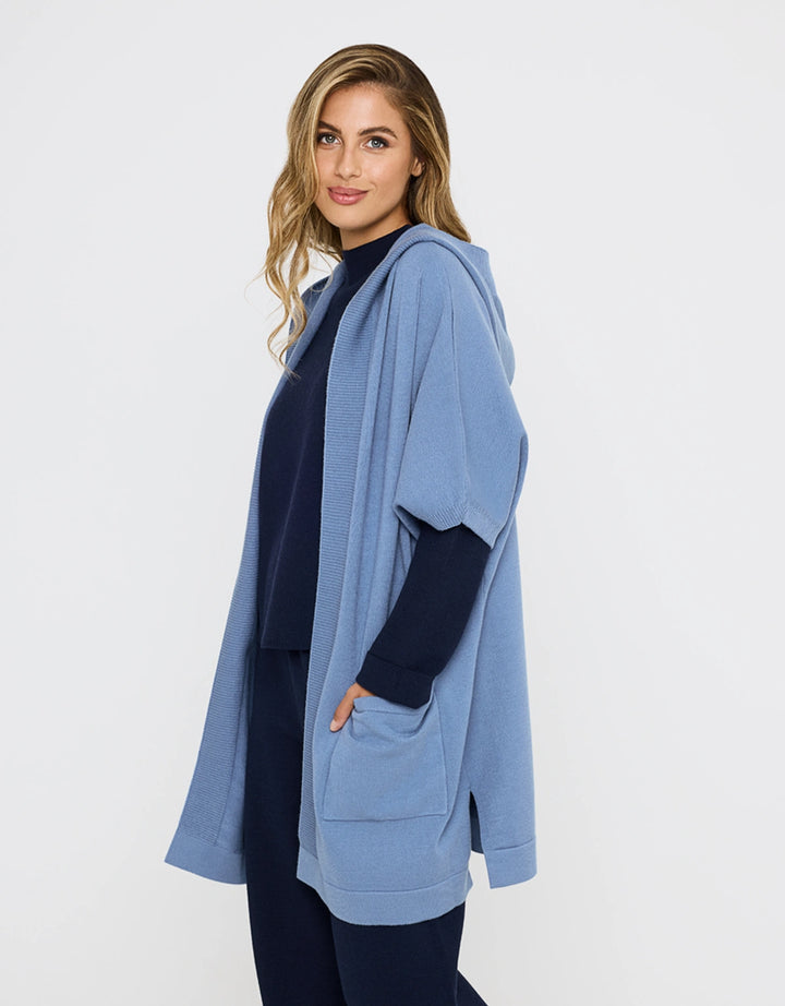 koala bay Poncho Abierto Azul - Alfonti Precios de Black Friday