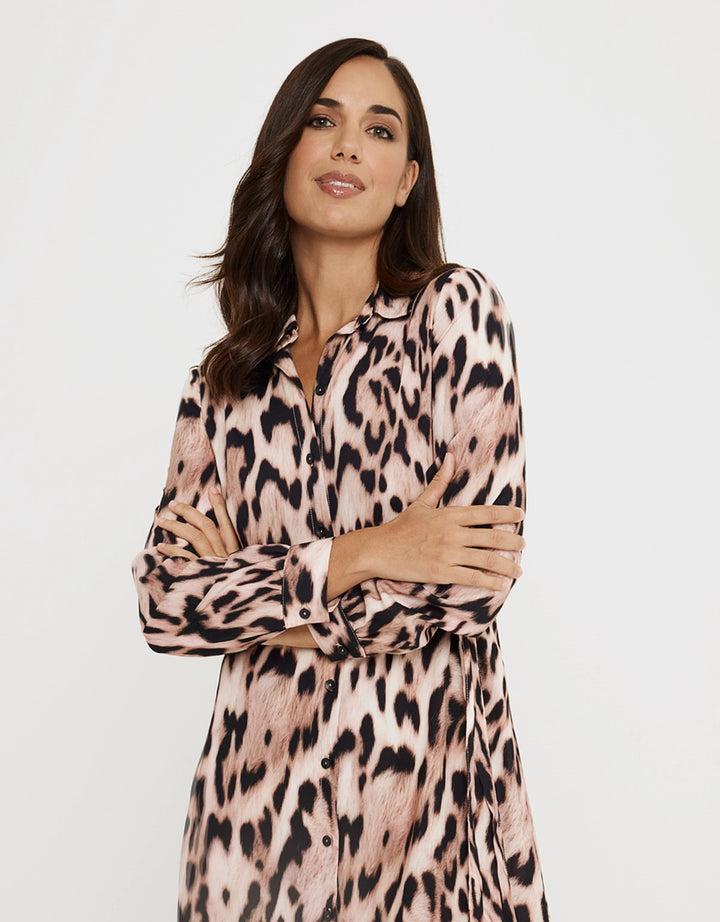 koala bay Vestido Largo Animal Print - Leormin Oferta exclusiva
