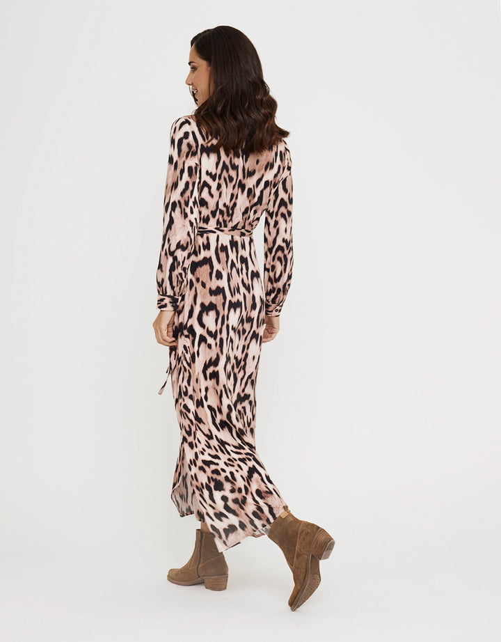 koala bay Vestido Largo Animal Print - Leormin Oferta exclusiva