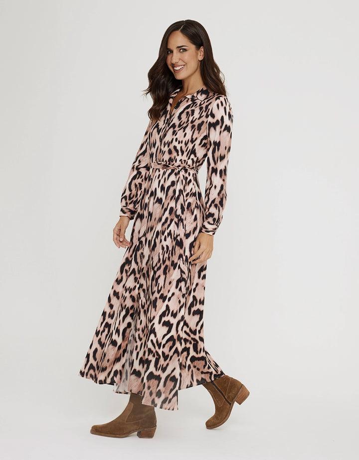 koala bay Vestido Largo Animal Print - Leormin Oferta exclusiva