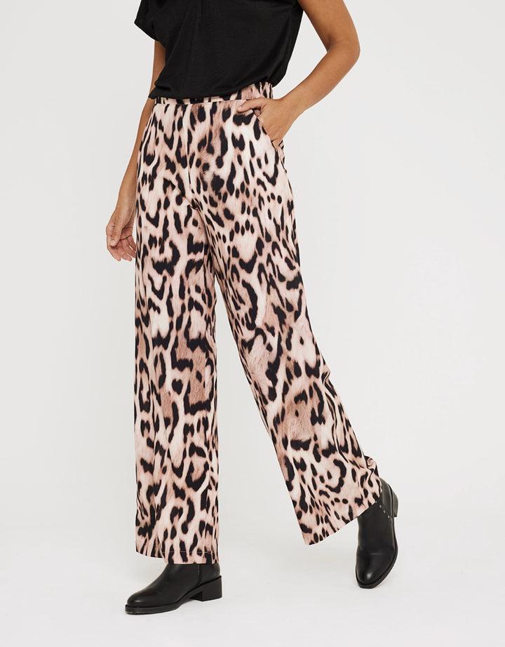 koala bay Pantalón Largo Estampado Animal Print - Lorsinala Última moda
