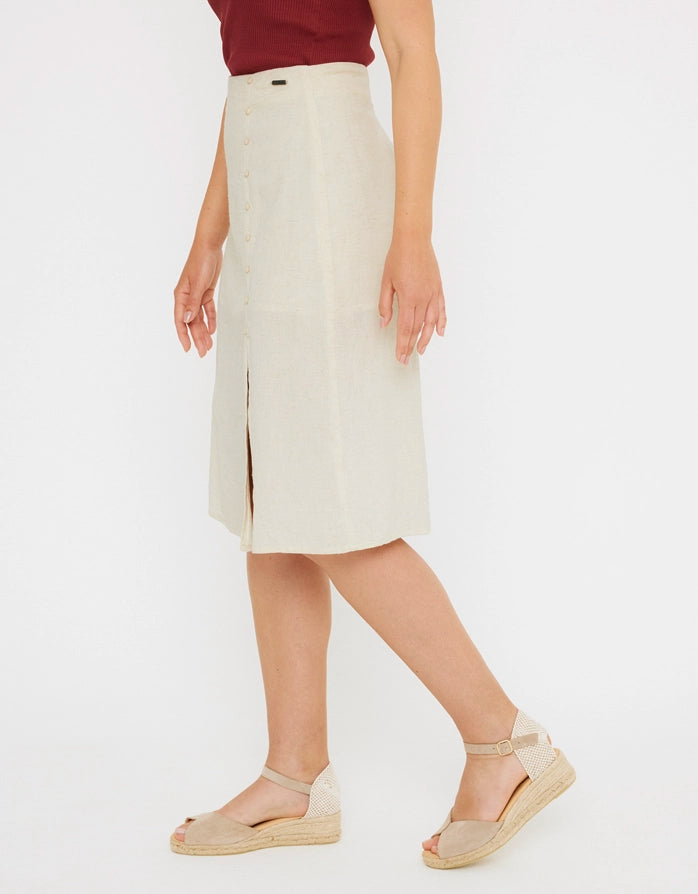 koala bay Falda Midi Beige - Closu En oferta