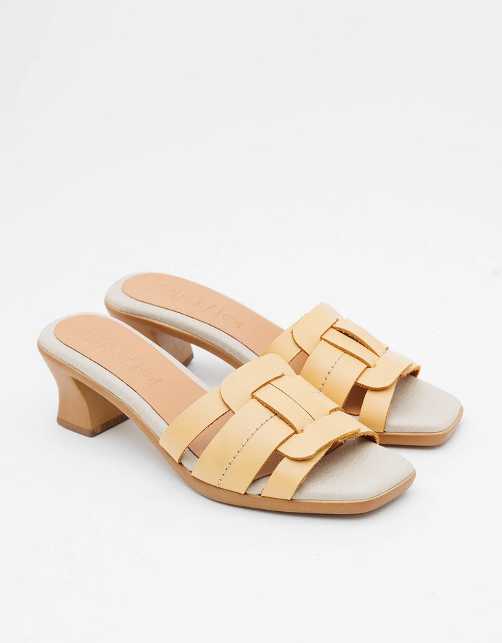 koala bay Sandalia Tacón Camel - Dhaka Ventas relámpago