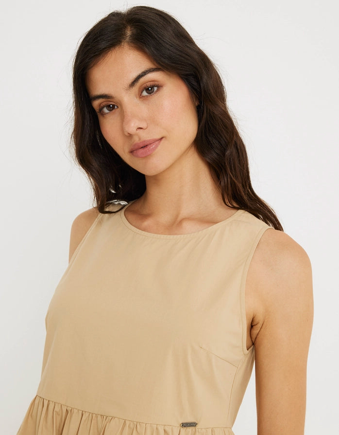 koala bay Vestido Corto Arena - Franchu Descuento