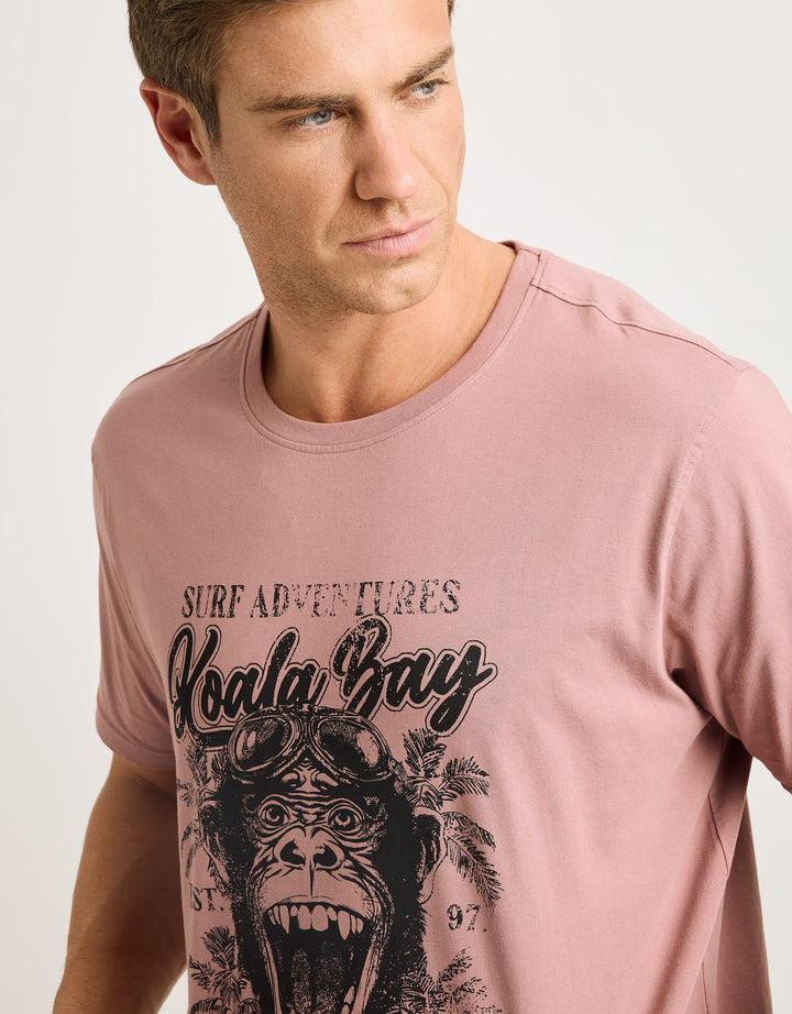 koala bay Camiseta Manga Corta Rosa Ceniza - Monquecito Últimos 3 días