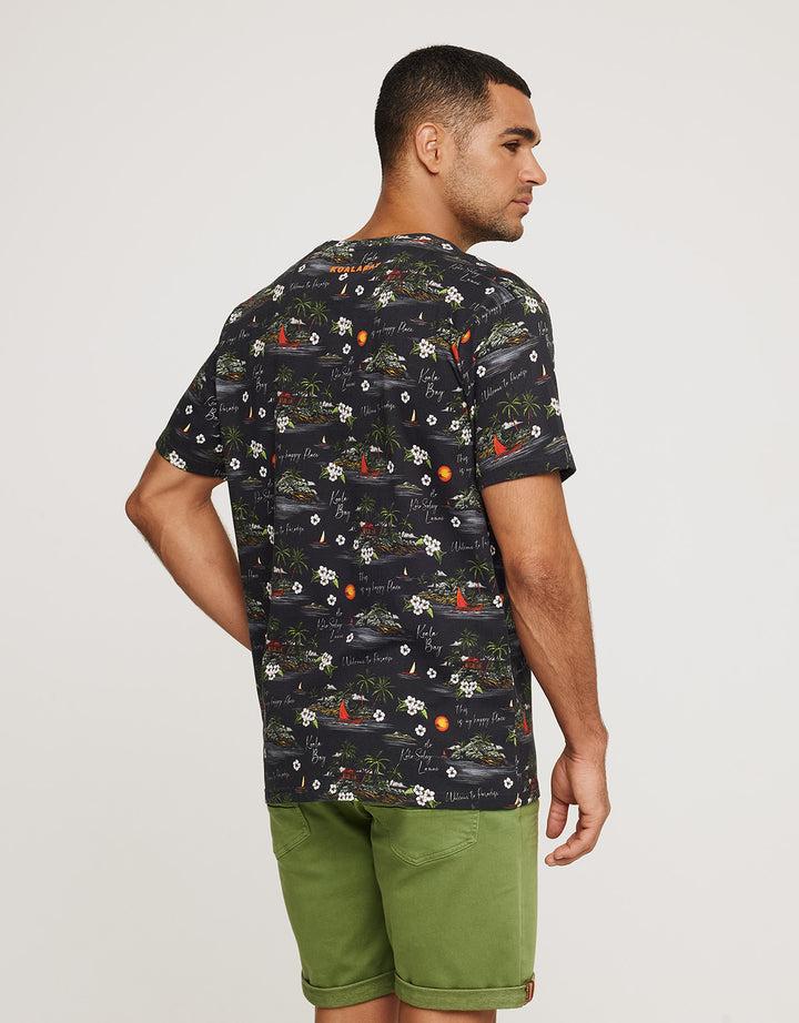 koala bay Camiseta Manga Corta Negro - Corsario Último día