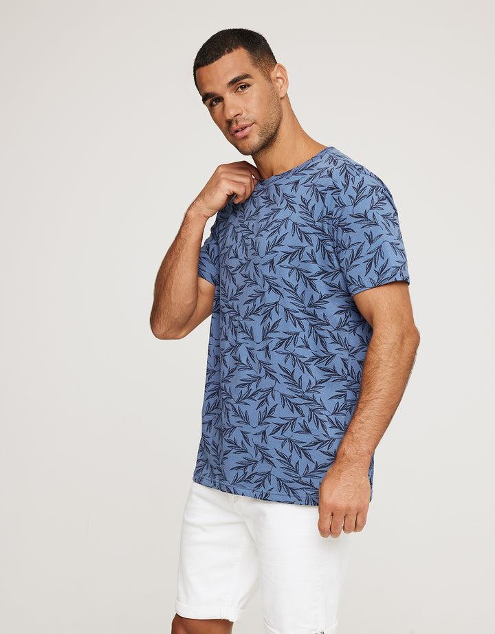 koala bay Camiseta Manga Corta Estampado Hojas - Bralea Denim Solo queda un día