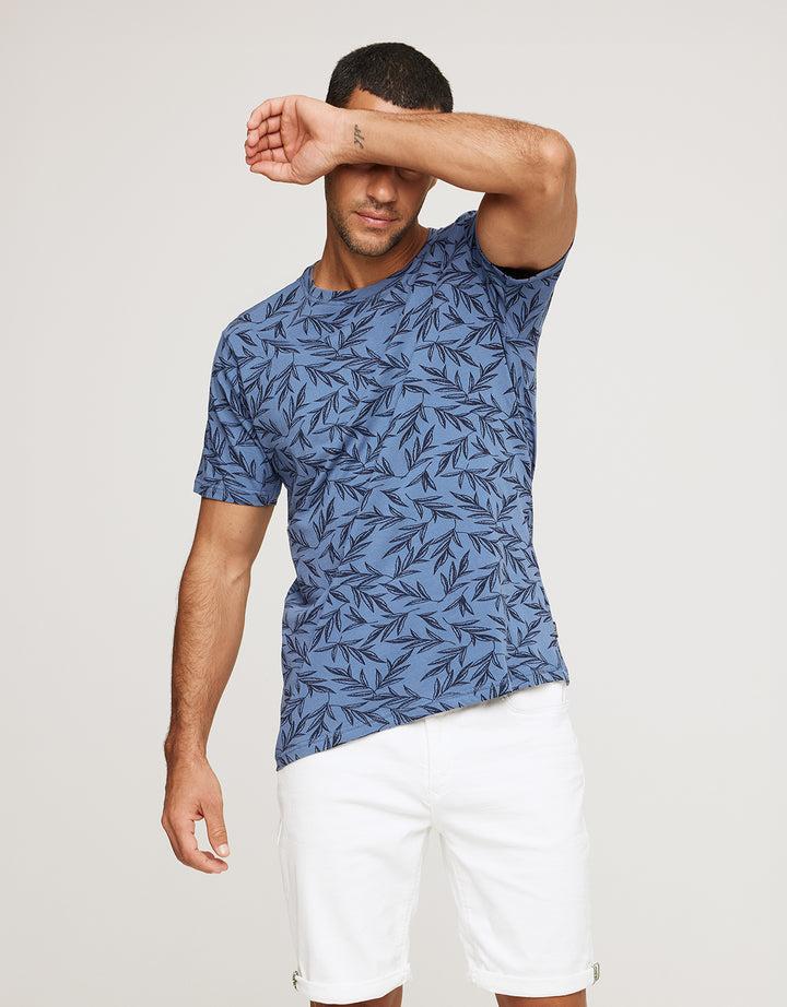 koala bay Camiseta Manga Corta Estampado Hojas - Bralea Denim Solo queda un día