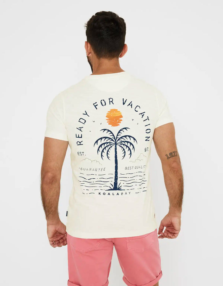 koala bay Camiseta Manga Corta Palmeras - Kobus En línea