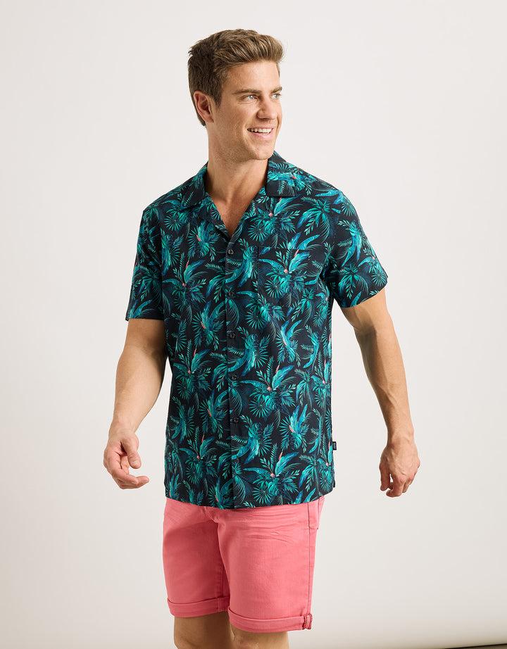 koala bay Camisa Manga Corta Azul Marino - Amazono En oferta