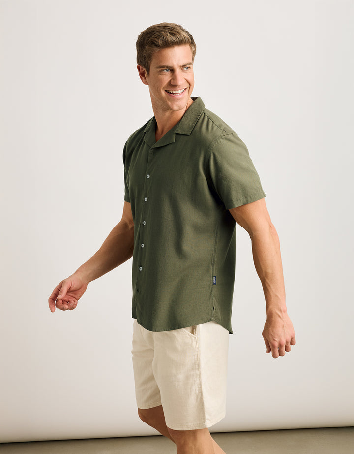 koala bay Camisa Manga Corta Verde Militar - Nikima Oferta exclusiva